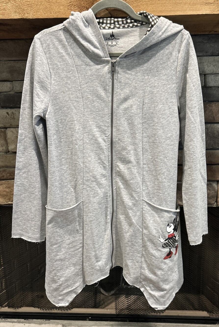 Women’s DISNEY PARKS Minnie Mouse Hooded Zippered Jacket Size S NWT *B4